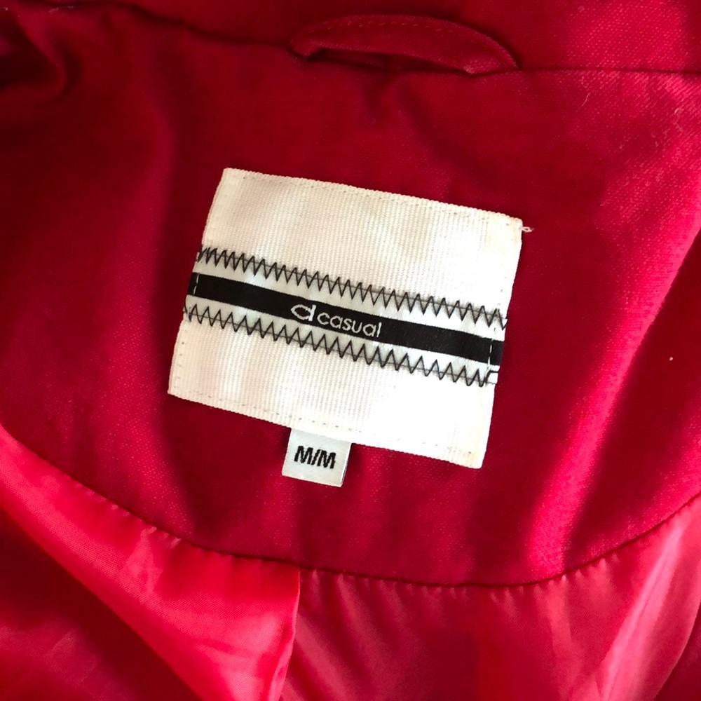 Dynamite Red Button Up Jacket - Picture 6 of 8
